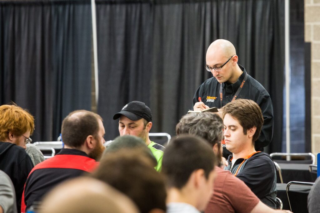 Joe takes notes at MagicFest Madison 2019. Photo © John Brian McCarthy
