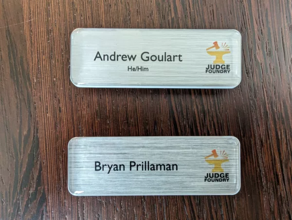 Name Badge Samples