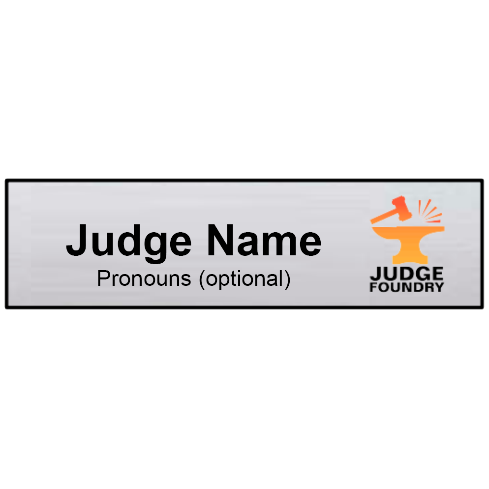 Judge Foundry Name Badge Judge Foundry Judge Foundry Name Badge Judge Foundry