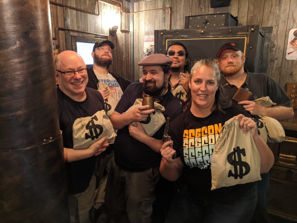 A gang of judges robs an escape room. Photo courtesy Steven Zwanger.